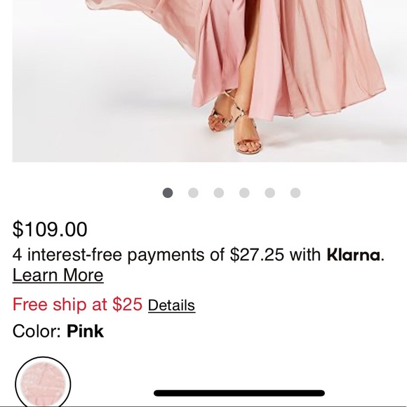 Pink Bridesmaid Dress - Picture 7 of 8